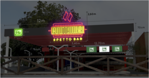 Fachada em LED e Neon