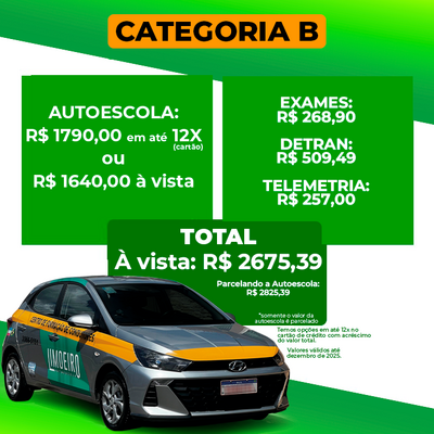 CNH Categoria B - Carro