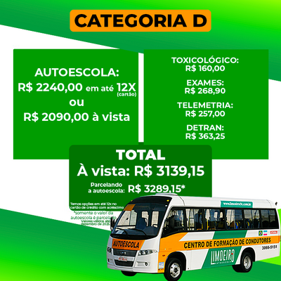 CNH Categoria D - Ônibus