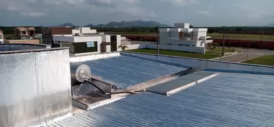 IMPERMEABILIZAÇÃO DE TELHADO DE ZINCO COM MANTA ALUMINIO