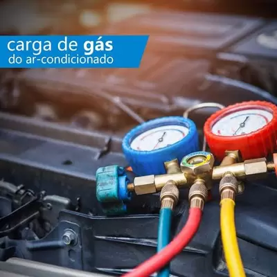 Carga de gas do ar condicionado